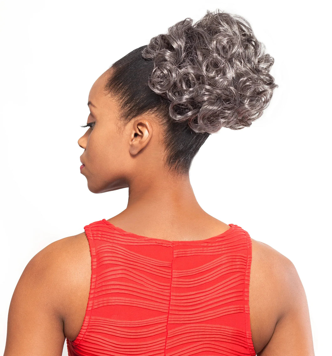 Alicia Foxy Silver Synthetic Ponytail (Drawstring) - DS04 - 14620