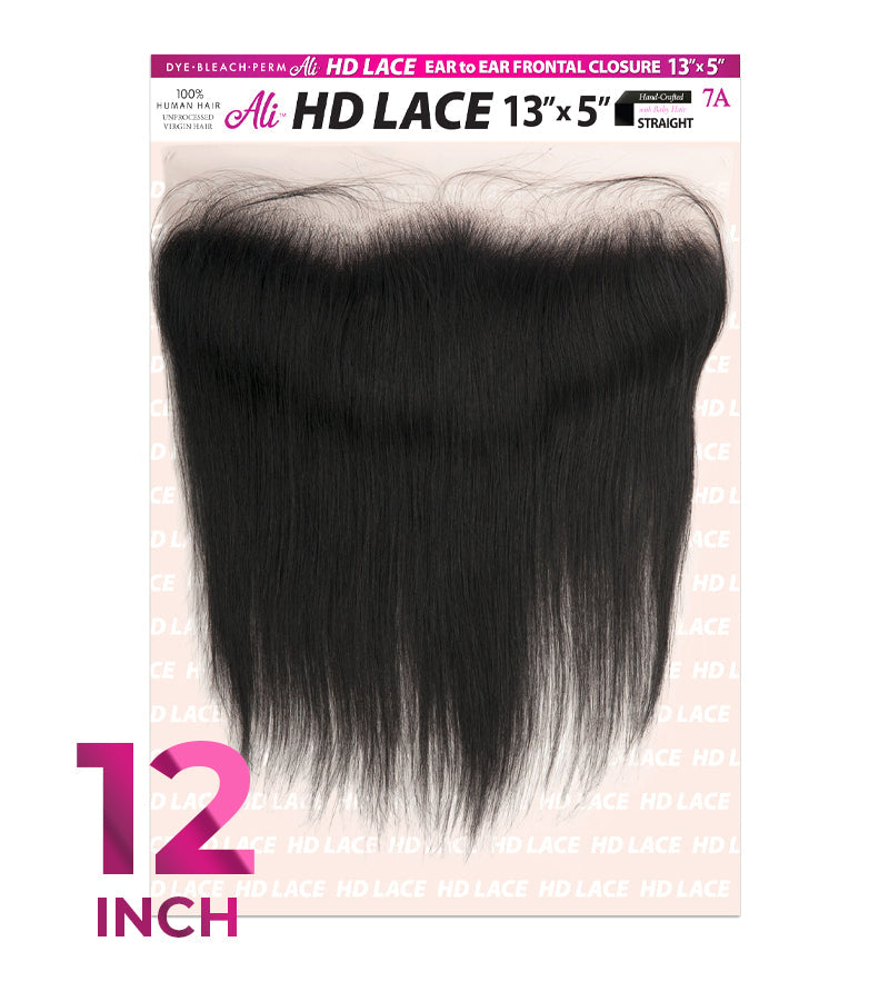 New Born Free HD 13X5 LACE EAR to EAR FRONTAL CLOSURE-STRAIGHT 12