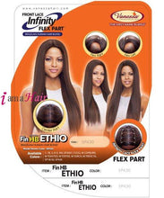 Cargar imagen en el visor de la galería, Vanessa FIN HB ETHIO - Peluca de cabello humano con mezcla de cabello humano Infinity Flex Part Lace Front
