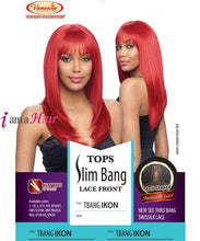 Load image into Gallery viewer, Vanessa Synthetic Tops Slim Bang Lace Front Wig - TBANG IKON

