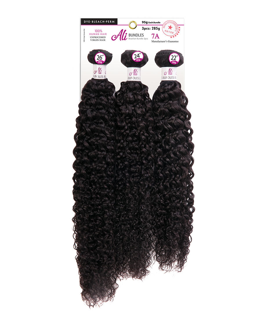 New Born Free BRAZILIAN BUNDLE 3 PCS - 22+24+26 BOHEMIAN WAVE  - BB3B7