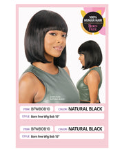 Load image into Gallery viewer, BORN FREE HUMAN HAIR WIG BOB 10&quot; - BFWBOB10
