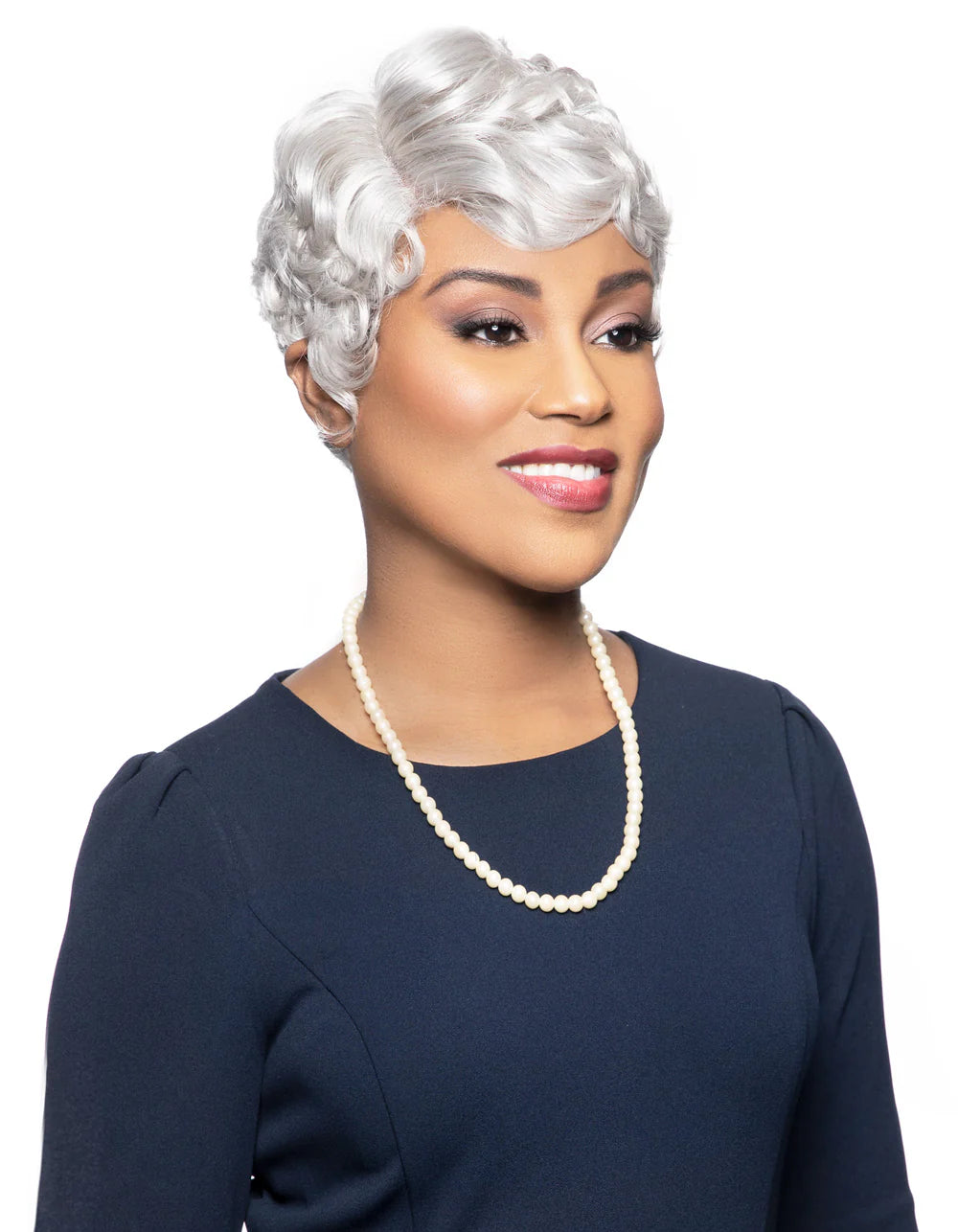 Alicia FOXY SILVER CELINE WIG SYN - 10959