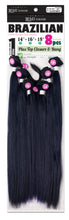 Load image into Gallery viewer, New Born Free Remi Touch 8pcs - Yaki Straight 18,20,22+Top Closure &amp; Bang - ER8S3
