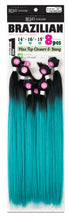 Load image into Gallery viewer, New Born Free Remi Touch 8pcs - Yaki Straight 18,20,22+Top Closure &amp; Bang - ER8S3
