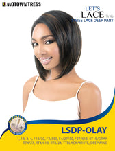 Cargar imagen en el visor de la galería, Motown Tress Lace Front Wig LSDP OLAY - Synthetic Swiss Deep Part Lace Front Wig
