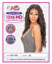 Load image into Gallery viewer, MAGIC LACE 13X6 HD LACE FRONTAL GLUELESS WIG RIPPLE CURL - MLF136R
