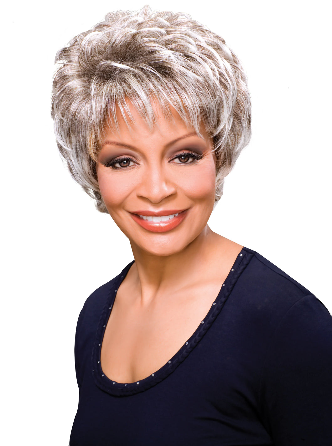 Alicia FOXY SILVER SYNTHETIC WIG - GAIL - 10433