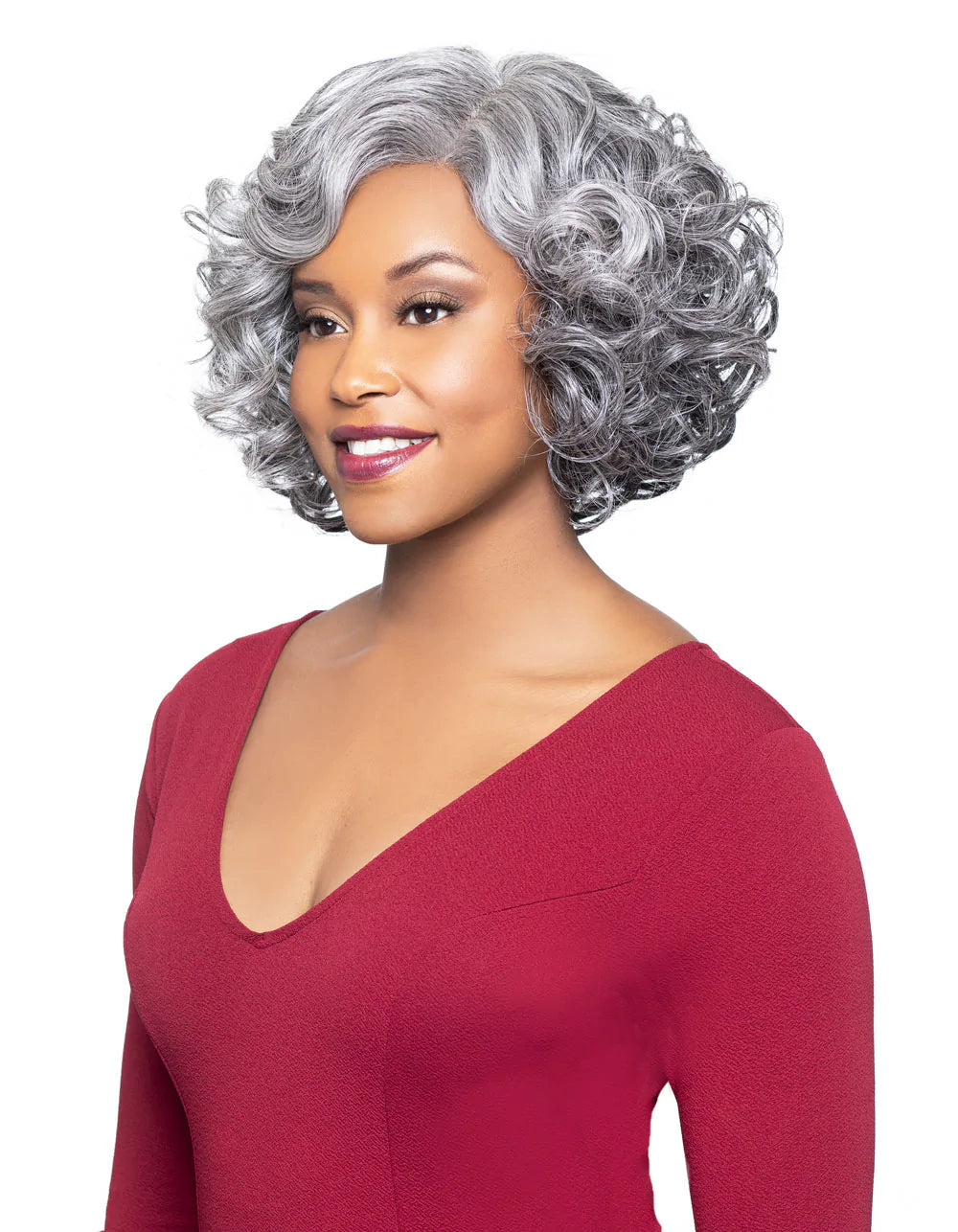 Alicia FOXY SILVER LORI J LACE WIG SY - 10875