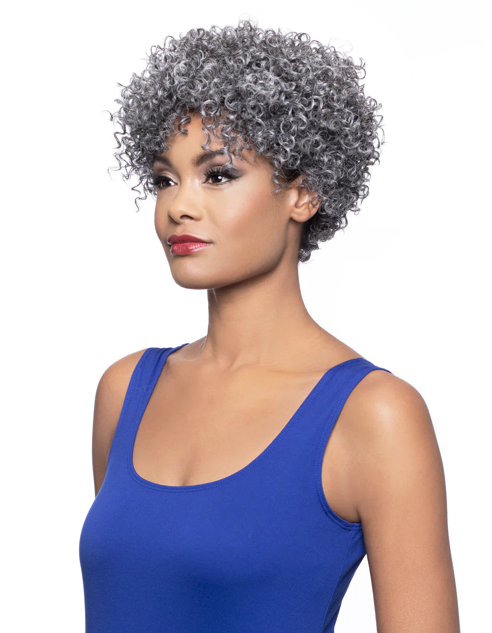 Alicia FOXY SILVER ROSA WIG SYN - 10941