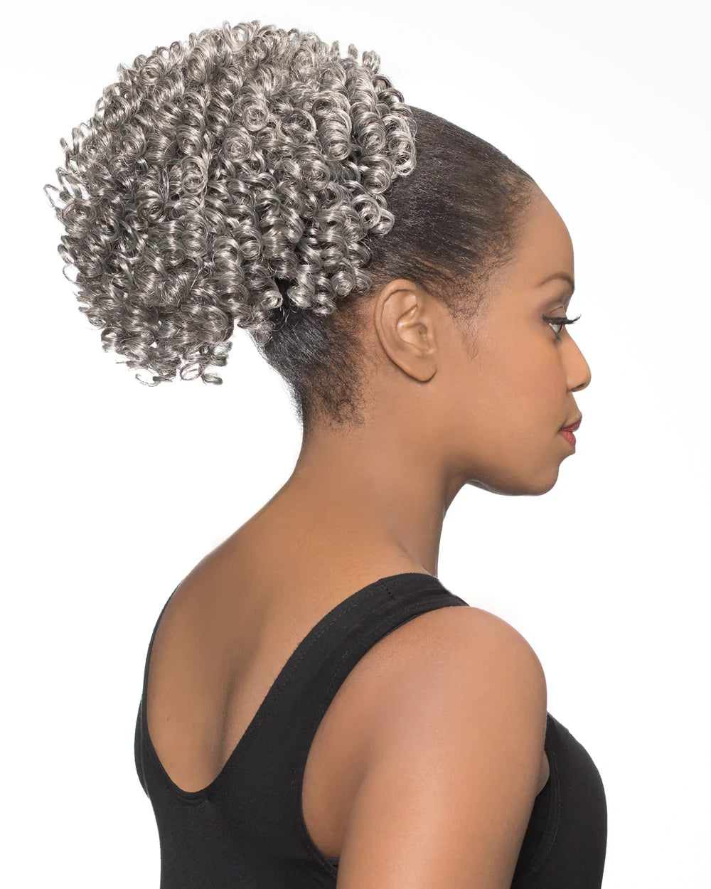 Alicia Foxy Silver Synthetic Ponytail (Drawstring) - DS08 - 14624
