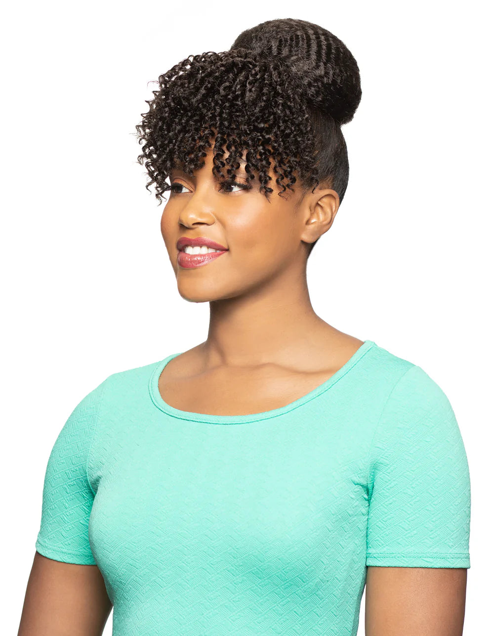 Alicia Foxy Silver Synthetic Ponytail Bang And Drawstring Set - DUET07 - 14665