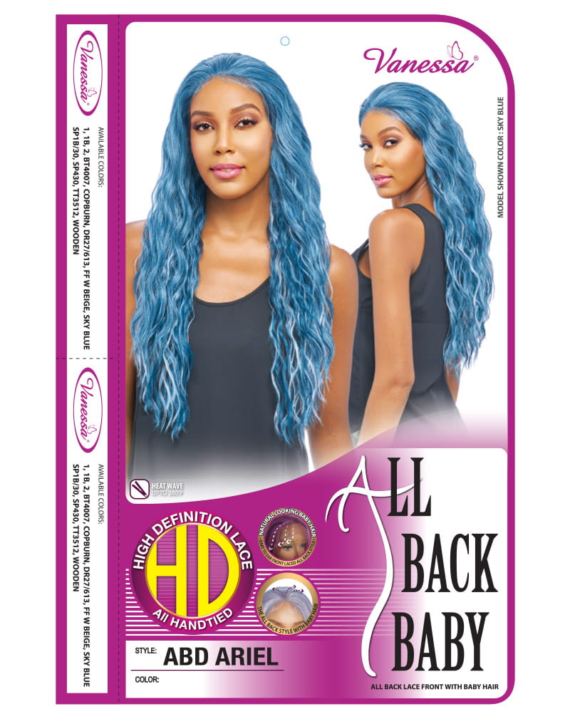 Vanessa Synthetic All Black Style Lace Front Wig - ABD ARIEL