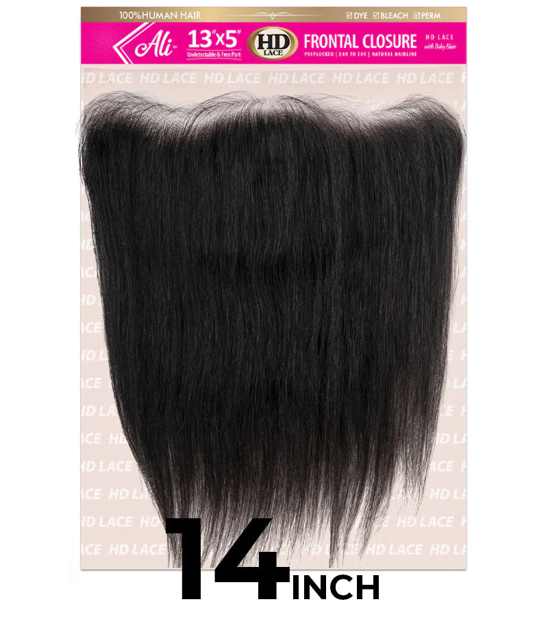 New Born Free BRAZILIAN BUNDLE HD 13X5 LACE CLOSURE-STRAIGHT 14