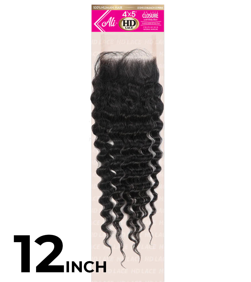 New Born Free BRAZILIAN BUNDLE HD 4X5 LACE CLOSURE-NEW DEEP 12