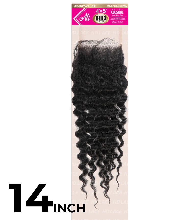 New Born Free BRAZILIAN BUNDLE HD 4X5 LACE CLOSURE-NEW DEEP 14