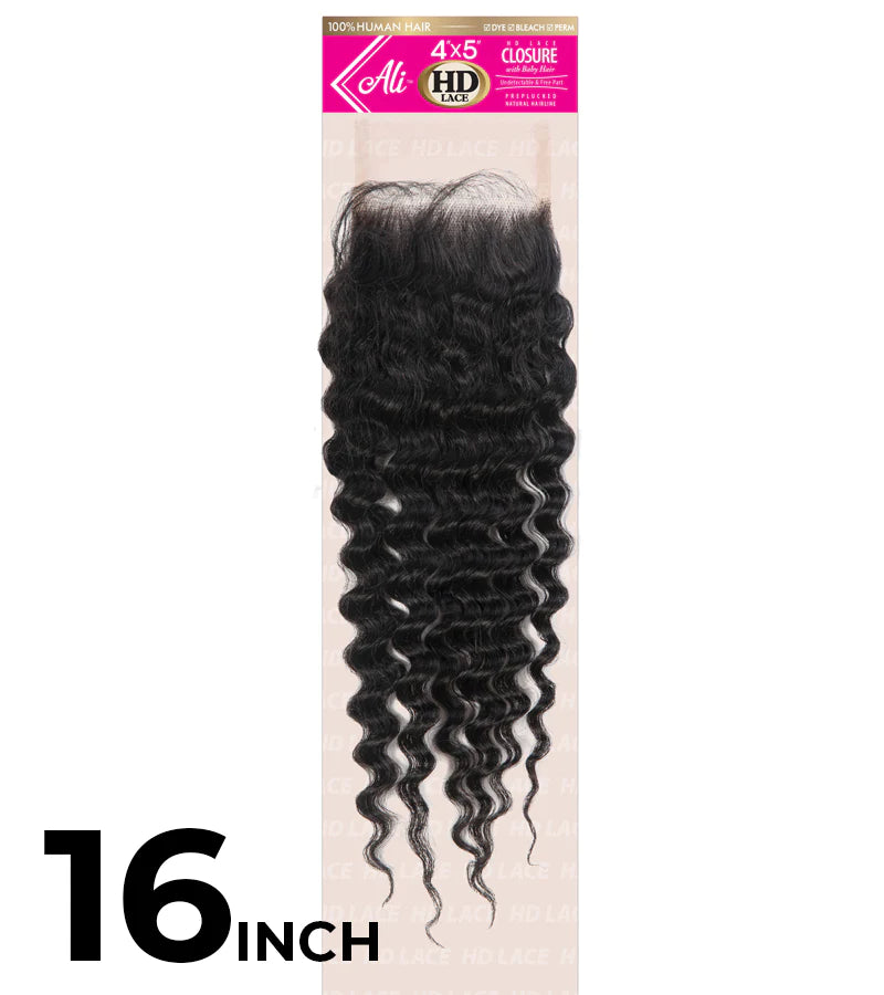 New Born Free BRAZILIAN BUNDLE HD 4X5 LACE CLOSURE-NEW DEEP 16