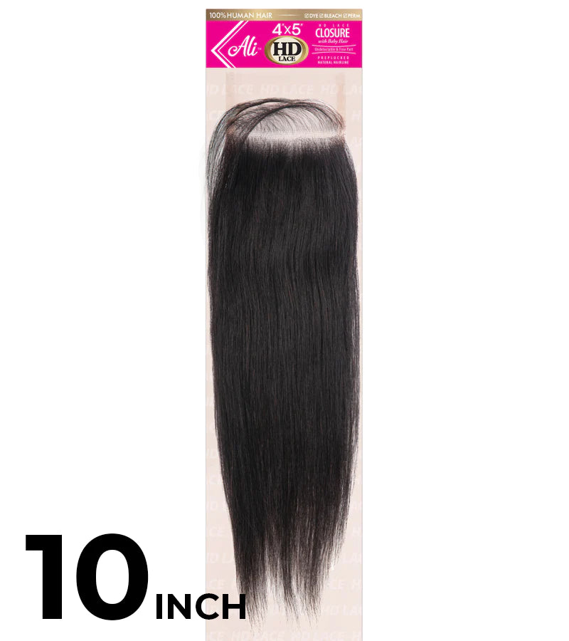 New Born Free BRAZILIAN BUNDLE HD 4X5 LACE CLOSURE-STRAIGHT 10