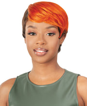 Cargar imagen en el visor de la galería, BORN FREE WIG BY Ali Easy Unbalanced Short Cut HUMAN HAIR PIXIE 03 - BFWPX03
