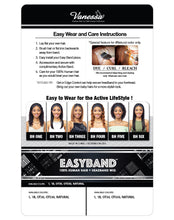 Load image into Gallery viewer, Vanessa EasyBand Human Hair wig with Headband Medium Long Wavy Style Easy to wear for the Active LifeStyle - BH ONE
