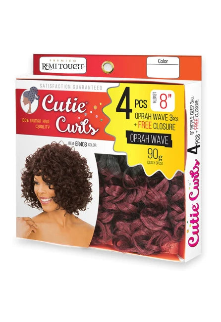 New Born Free Remi Touch 4 piezas Paquete doble-Oprah Curl 8