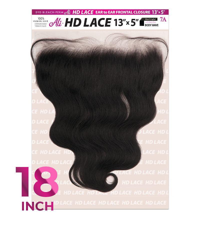 New Born Free HD 13X5 LACE EAR to EAR FRONTAL CLOSURE-BODY WAVE 18