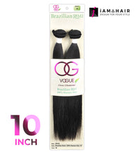 Cargar imagen en el visor de la galería, New Born Free 100% Human Hair Brazilian Vogue Remi Weaving 10&quot; - OG10
