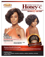 Load image into Gallery viewer, Vanessa Human Hair Blend Lace Front Wig- HONEY C TETIA
