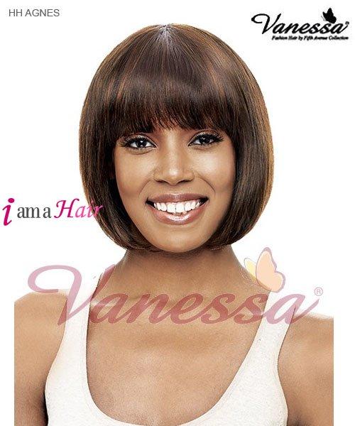 Vanessa Full Wig HH AGNES - Peluca completa de cabello humano 100% cabello humano
