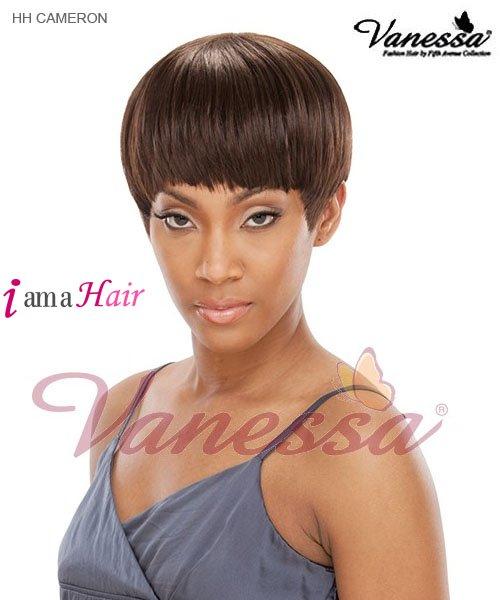 Peluca completa de Vanessa HH CAMERON - Peluca completa de cabello humano 100% cabello humano