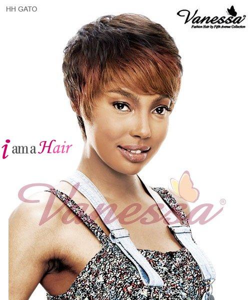 Vanessa Full Wig HH GATO - Peluca completa de cabello humano 100% cabello humano