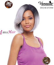 Load image into Gallery viewer, Vanessa SRCHB STORM - Human Hair Blend Sweet C Side Lace Part Lace Front Wig
