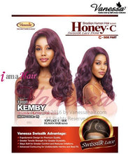 Load image into Gallery viewer, Vanessa  TCHB KEMBY - Human Hair Blend HONEY-C Lace Front Wig
