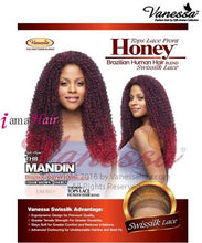 Cargar imagen en el visor de la galería, Vanessa THB MANDIN - Mezcla de cabello humano TOPS LACE FRONT HONEY Peluca con malla frontal
