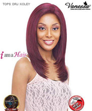 Load image into Gallery viewer, Vanessa TOPS DRJ KOLEY - Synthetic Deep Reverse J-Side Swiss Silk Lace Front Wig
