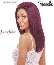 Load image into Gallery viewer, Vanessa TOPS DRJ KOLEY - Synthetic Deep Reverse J-Side Swiss Silk Lace Front Wig
