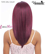 Load image into Gallery viewer, Vanessa TOPS DRJ KOLEY - Synthetic Deep Reverse J-Side Swiss Silk Lace Front Wig
