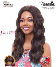 Load image into Gallery viewer, Vanessa TOPS M ALEX - Synthetic Express Swissilk Lace Middle Part Lace Front Wig
