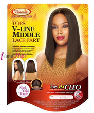 Load image into Gallery viewer, Vanessa TOPS VM CLEO - Synthetic Express Swissilk Lace V-Line Middle Part  Lace Front Wig
