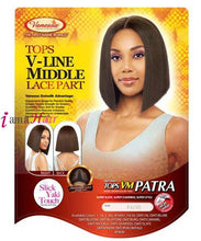 Cargar imagen en el visor de la galería, Vanessa TOPS VM PATRA - Peluca sintética Express Swissilk Lace V-Line Parte media Lace Front Peluca
