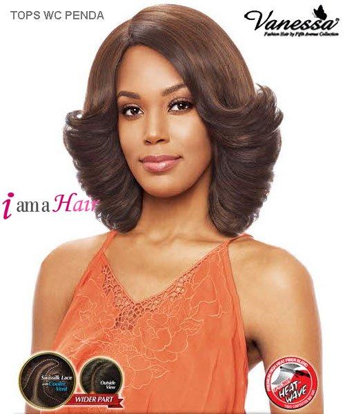 Vanessa TOPS WC PENDA - Synthetic Express Swissilk Lace Wider C Side Part Lace Front Wig