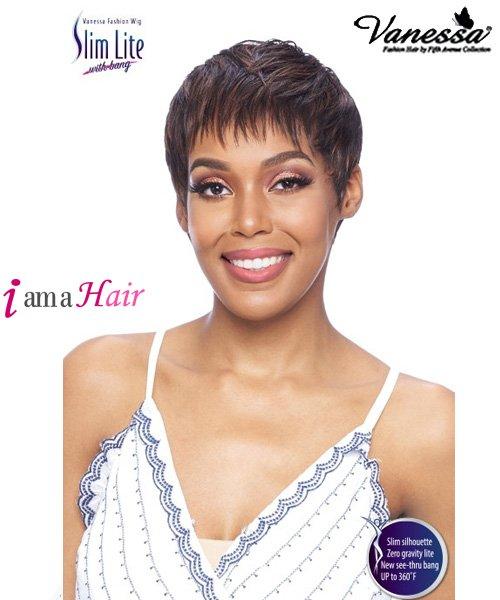 Vanessa Synthetic Slim Lite Bang Full Wig - SLB THREE