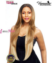 Load image into Gallery viewer, Vanessa Human Hair Blend 13 x 5 Hand Tied Ear-to-Ear Lace Frontal Wig - T35HB MARITA
