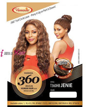Cargar imagen en el visor de la galería, Vanessa Cabello humano Mezcla 360 Peluca delantera de encaje completo - T360HB JENIE
