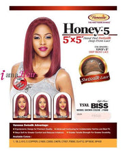 Load image into Gallery viewer, Vanessa T5XL BISS - Human Hair Blend Honey-5 Hand-Tied Swiss Silk Deep Lace Front Wig
