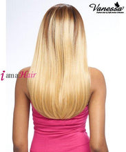 Load image into Gallery viewer, Vanessa Human Hair Blend Honey Hand-Tied Fixed Part Lace Front Wig - T88HB FINESE
