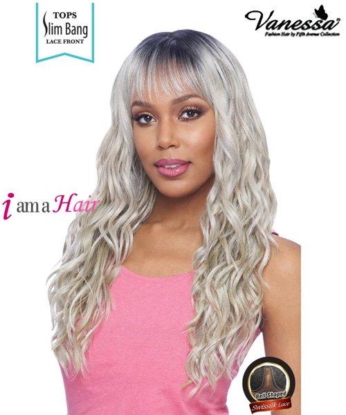 Vanessa Synthetic Tops Slim Bang Lace Front Wig - TBANG EXID