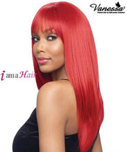 Load image into Gallery viewer, Vanessa Synthetic Tops Slim Bang Lace Front Wig - TBANG IKON
