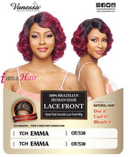 Cargar imagen en el visor de la galería, Vanessa 100% cabello humano brasileño Swissilk Lace Front Peluca - TCH EMMA

