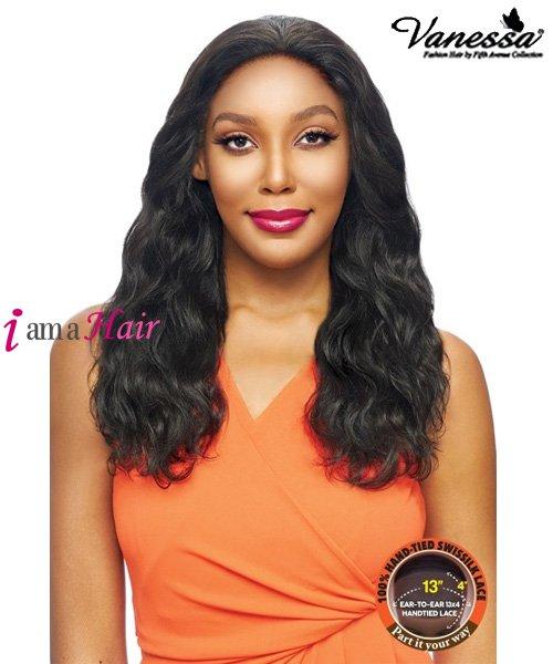 Vanessa 100% Brazilian Unprocessed Human Hair Swissilk Deep Lace Front Wig - TH34 CAGO